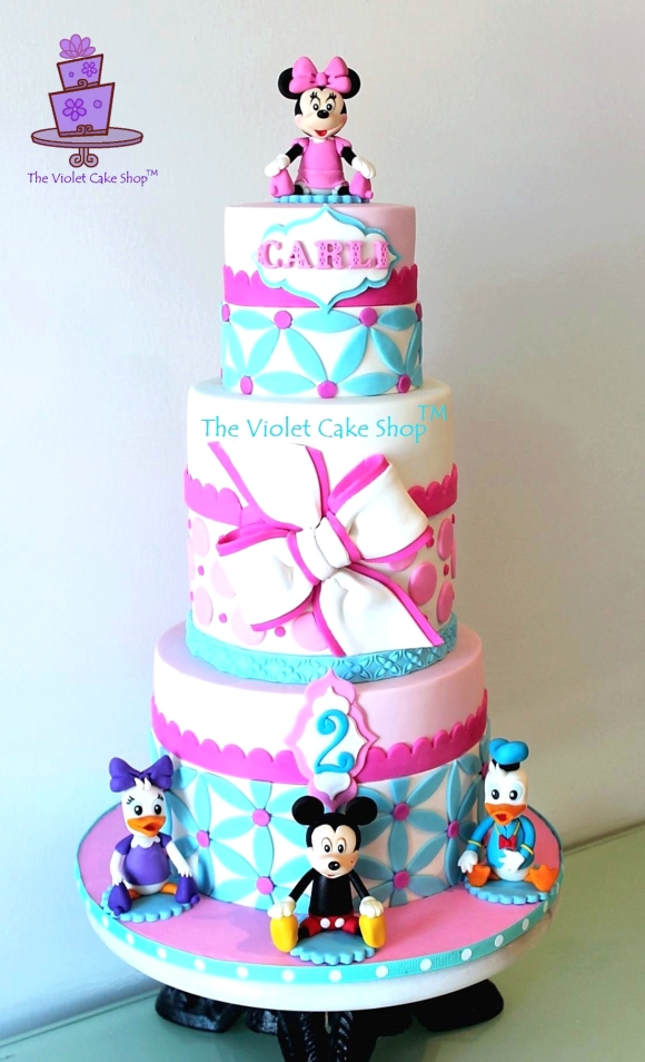 Carlington's 2nd Birthday - Minnie, Mickey, Daisy and Donald - Closeup - twmpm