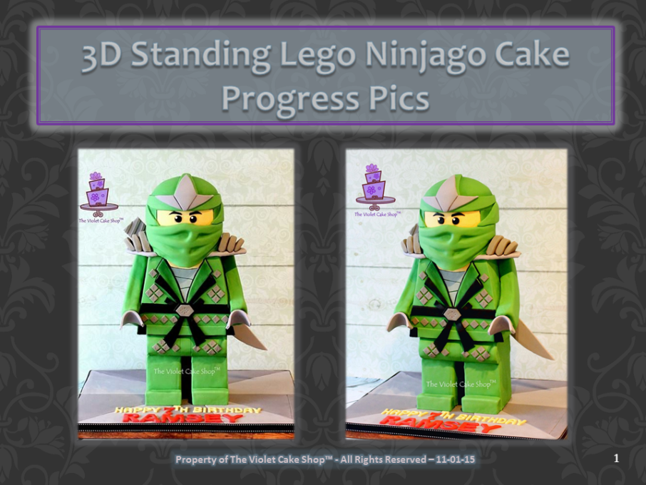 3D Standing Lego Ninjago Tutorial 1