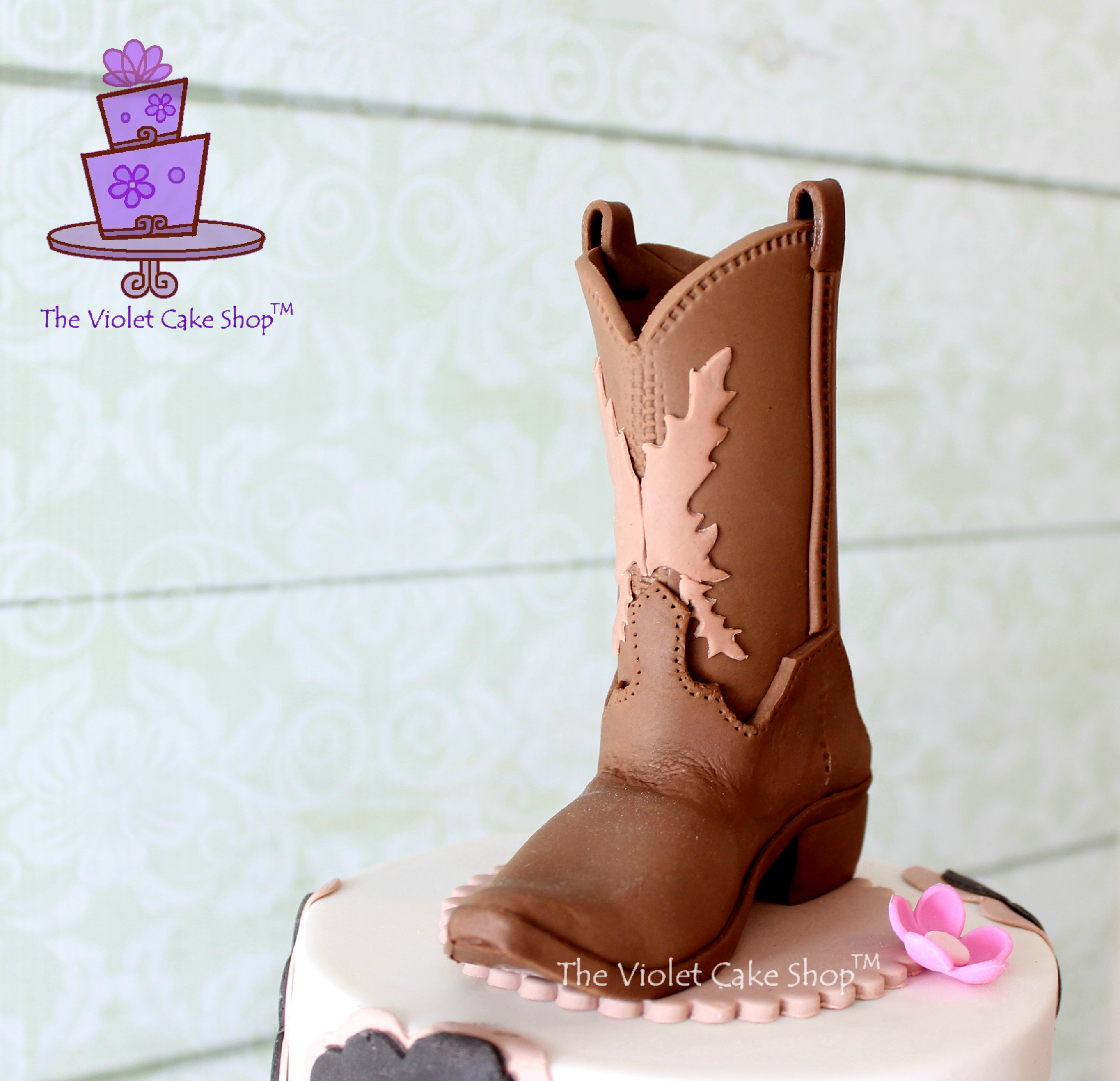 Emily's 19th Western Cowgirl Theme - boot front - wm TVCS - twmpm